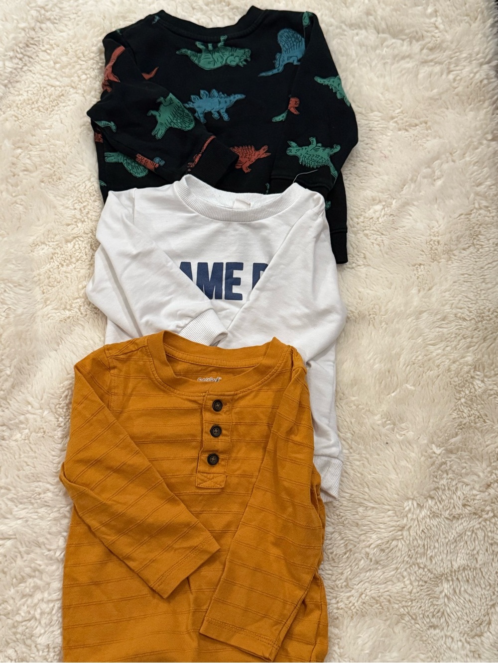 Cat & Jack Mustard Henley Long-Sleeve Top for Kids
